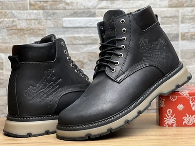 Черевики шкіряні зимові Wrangler Aviator Black 44