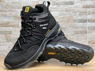 Спортивні шкіряні черевики, кросівки термо Salomon Contagrip Gore-Tex
