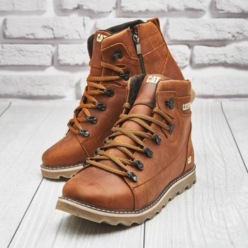 Ботинки кожаные зимние Rider Nubuck V2 рыжие 45