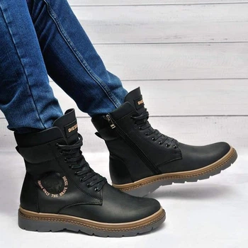 Черевики шкіряні зимові на хутрі Diesel Modern 41