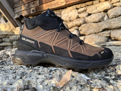 Спортивні шкіряні черевики, кросівки термо Salomon Ranger Gore-Tex Coyote 40