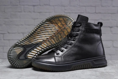 Зимние кожаные мужские ботинки Philipp Plein 42