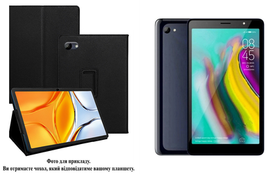 Чехол-подставка CRAYTON для Tecno Tab 7 P704a – стиль, защита и ручная сборка, цвет Черный