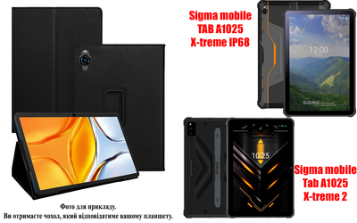 Чехол-подставка CRAYTON для Sigma mobile TAB A1025, A1025 X-treme 2 – стиль, защита и ручная сборка, цвет Черный