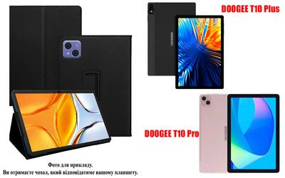 Чехол-подставка CRAYTON для DOOGEE T10 Plus, T10 Pro – стиль, защита и ручная сборка, цвет Черный