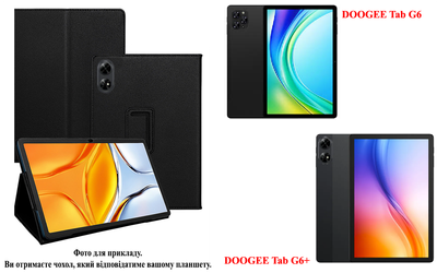 Чехол-подставка CRAYTON для DOOGEE Tab G6, DOOGEE Tab G6+ – стиль, защита и ручная сборка, цвет Черный