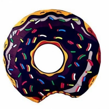 Веселый пляжный коврик Donut-пончик, коричневый Без бренду