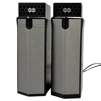Колонки настольные 2-в-1 Jedel S-562 с RGB подсветкой, акустическая система 2.0 3W*2 / саундбар USB,AUX Black