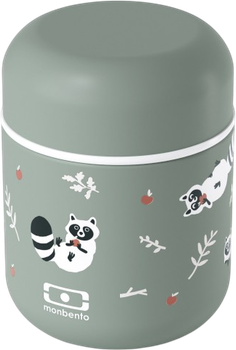 Termos obiadowy Monbento Capsule Graphic Racoon dziecięcy 0.28 l (3760192689465)