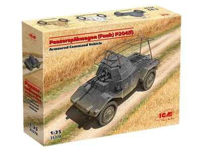 Сборная модель ICM – Panzerspähwagen (Funk) P204(f), Командирская бронемашина 35378