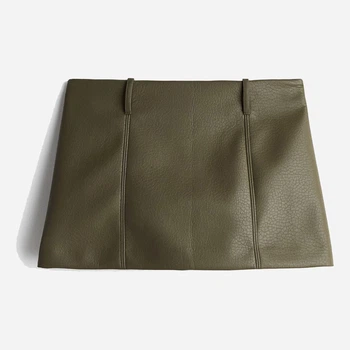 Юбка осенняя женская H&M 1231343012c36 32 Хаки (KC1000000053975)