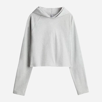 Худи женское H&M 1248374002c36 M Серое (KC1000000053978)