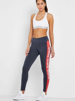 Спортивные леггинсы женские Reebok ek1362 XL Темно-синие (KC1000000054055)