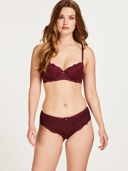 Трусики бразилиана женские hunkemoller 202707006c36 2XL Бордовые (1000000054686)