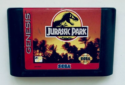 Картридж для SEGA Genesis - Jurassic Park (без коробки), английская версия, Б/У