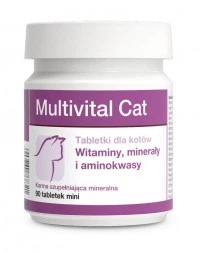 Мультивітал кет Dolfos, вітамінно-мінеральна добавка Multivital Cat, 90 табл