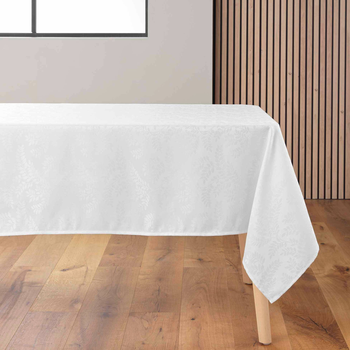 Скатертина Douceur d'interieur Doriane зі срібним візерунком 140 x 240 см (3574387233407)