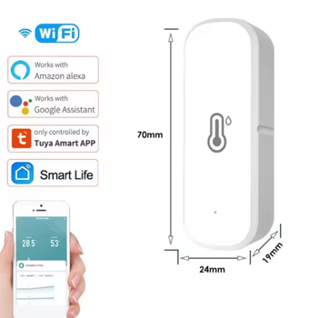 Умный датчик температуры и влажности WiFi, Tuya, Smart Life, ТН02