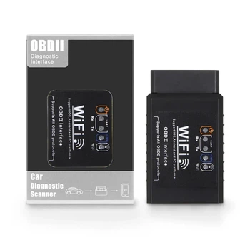 Автомобильный диагностический адаптер OBD2 ELM327 Wi-Fi сканер ошибок для авто 2714