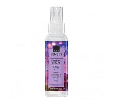 Освежающий лосьон-спрей для тела Avon Senses Oriental Escape Body Mist Восточная поездка с цветами апельсина и пачули 100 мл