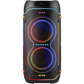 Беспроводная портативная колонка с микрофоном Defender Boomer 200 2.0 200Вт BT/FM/TF/USB/MIC/AUX/GT 10500mAh Black (65201)