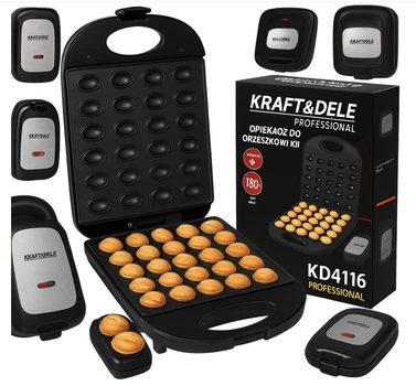 Електрична горішниця з антипригарним покриттям Kraft&Dele KD4116 форма для горішків 24 шт
