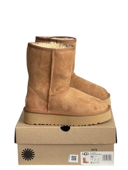 Жіночі уггі Платформа Шот Помаранчеві UGG Short Platform Chestnut (38, помаранчевий)