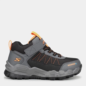 Детские демисезонные ботинки для мальчика Skechers Adventure Track 406400L CCBK 28.5 Серые (197976893801)