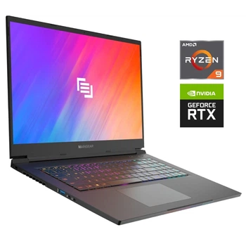 Игровой ультрабук Б-класс MainGear Vector Pro MG-VCP17A / 17.3" (2560x1440) IPS / AMD Ryzen 9 5900HX (8 (16) ядер по 3.3 - 4.6 GHz) / 16 GB DDR4 / 1000 GB SSD NVMe / nVidia GeForce RTX 3070, 8 GB GDDR6, 256-bit / WebCam б/у