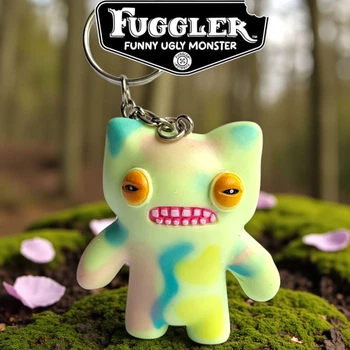 Пластиковый брелок Фуглер Fuggler Funny Ugly Monster (разноцветный монстр с жёлтыми глазами) 7 см (Zuru, коллекционный)