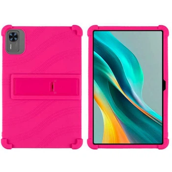 Детский чехол TPU Wave with Stand для Doogee T36 с подставкой pink