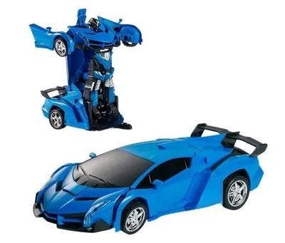 Дитяча іграшка Weiya Toys Машинка-Трансформер на пульті керування 6*23*9 см СИНЯ (FD203X)