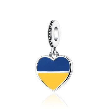Шарм для браслета Pandora, Сердце - Украина