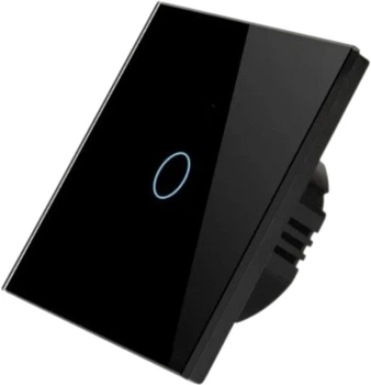 Сенсорний вимикач Welluxsmart WiFi 1 кнопка Чорний (2000220284516)
