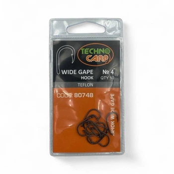 Крючок карповый "Wide Gape Teflon" №4 арт 80748