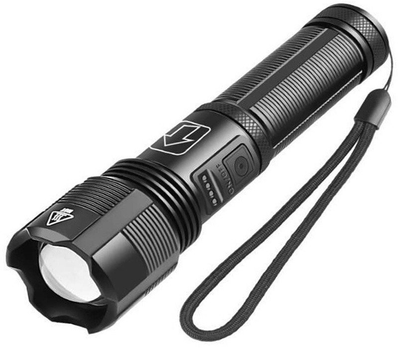 Ліхтарик акумуляторний Standart LED SD-6054 Чорний (4772013278245)