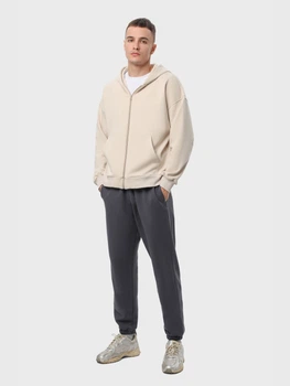 Спортивний костюм чоловічий Ray Premium Loose U0809M-Cream-Dark Grey M Бежевий з темно-сірим (RAY2000000044941)