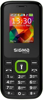 Мобільний телефон Sigma mobile X-style 171 Mini Black-Green (4827798813720)