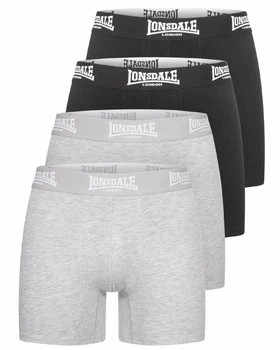 Білизна чоловіча(4 пари) Lonsdale EAST CHALLOW 117753-1525 M Black/Marl Grey (4255581566919)