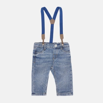 Джинси з підтяжками H&M 68см світло синій 23061153107