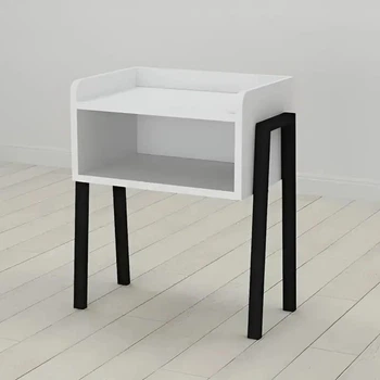 Тумба модульна Ferrum-decor Джузі 540x450x320 метал Чорний ДСП Біле 16 мм (FRD-102968)