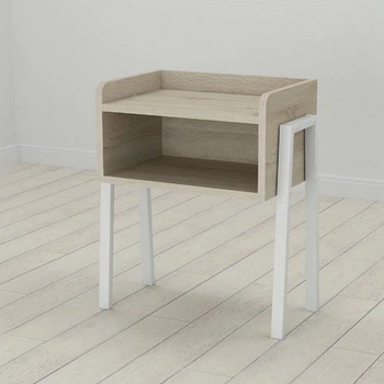 Тумба модульна Ferrum-decor Джузі 540x450x320 метал Білий ДСП Сонома 16 мм (FRD-102978)