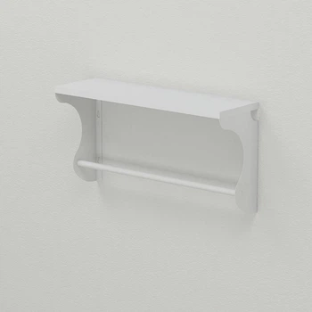 Полка настенная Ferrum-decor Юзиби 270x500x150 металл Белый ДСП Белое 16 мм (FRD-102660)