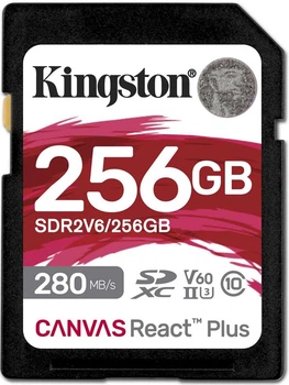 Карта пам'яті Kingston SD 256GB C10 UHS-II U3 R280/W150MB/s