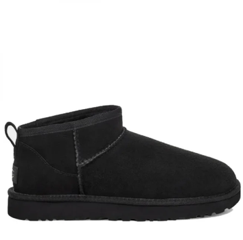 Угг Ультра Міні Чорні Замшеві UGG Classic Ultra Mini Black Suede (40, чорний)