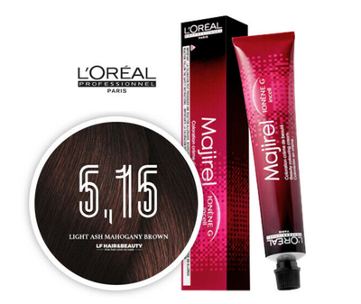 Крем-краска для волос L'Oreal Professionnel Majirel 5.15 Светлый шатен с оттенком красного дерева 50 мл