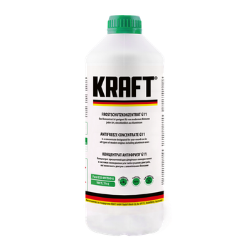 Антифриз концентрат Kraft G11 Зеленый 1,5 л