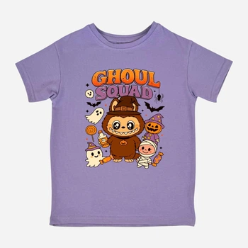 Дитяча футболка для дівчинки Спиногриз Labubu ghoul squad 10-001016 122 см Лілова (ROZ6501078903)
