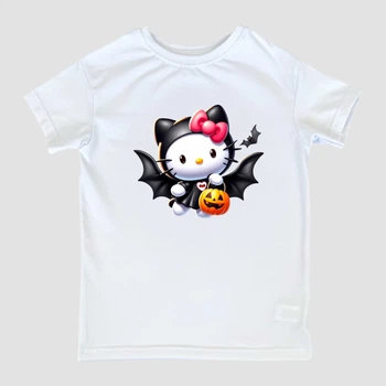 Детская футболка для девочки Спиногрыз Hello Kitty кажан 10-001017 122 см Белая (ROZ6501078913)