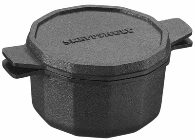 Форма чавунна для випікання Skeppshult Jarn кругла з кришкою чорна 200 мл (7317939302000)